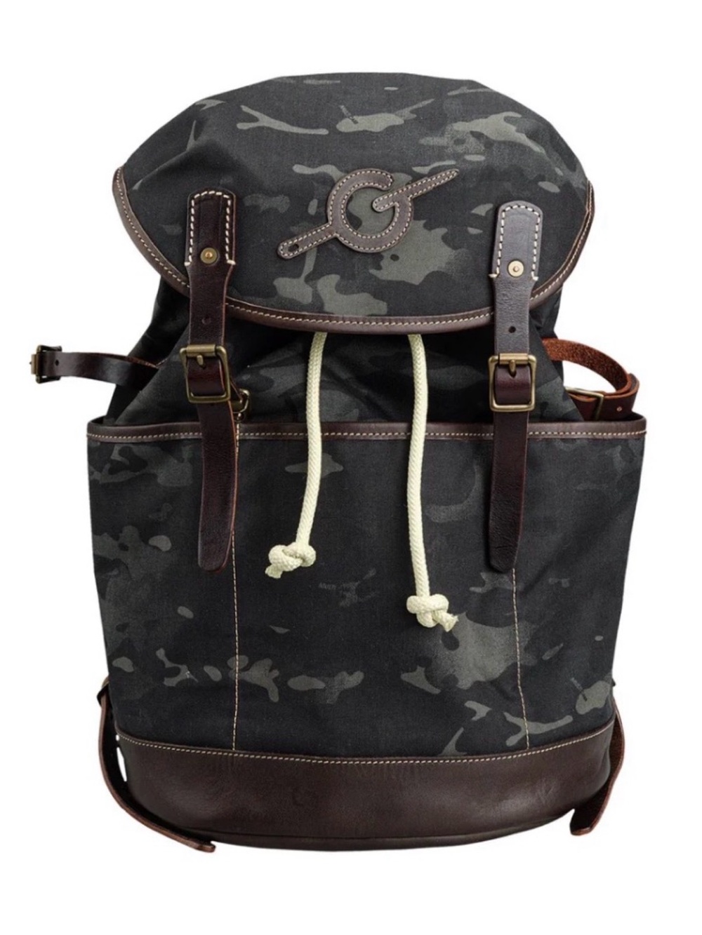 Tactical Geek ModCase B1 Travel Backpack in Black multicam, Leather Accents NWOT